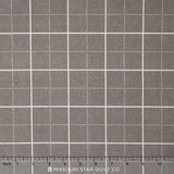 Framework Flannel - Grid Grey Yardage