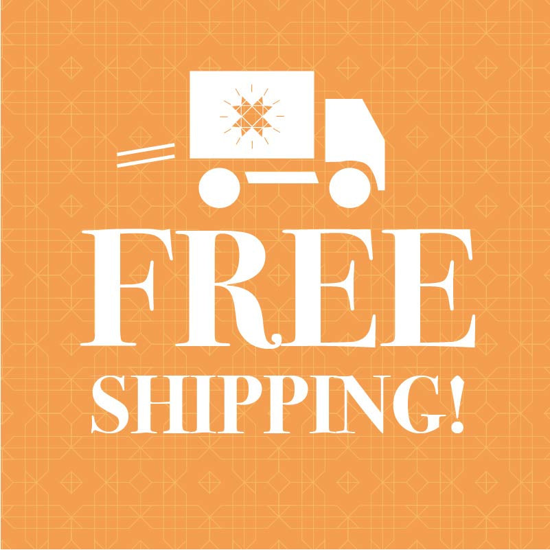 Free Standard Domestic Shipping ($5 off all other methods). Discount applies automatically.