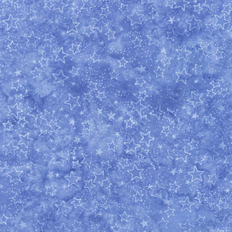 Freedom 2 Batiks - Shooting Stars Denim Yardage