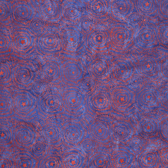 Freedom 2 Batiks - Star Burst Pomegranate Yardage
