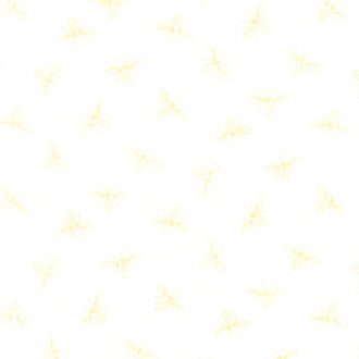 French Bee - Bees Alabaster Yardage