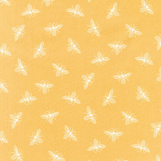 French Bee - Bees Saffron Yardage