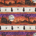 Frightful Night - Haunted Repeating Stripe Multi Yardage