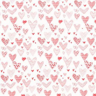 From the Heart - Hearts Cream Yardage