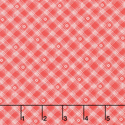 From the Heart - Plaid Red Yardage