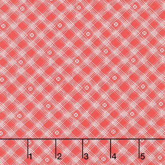 From the Heart - Plaid Red Yardage