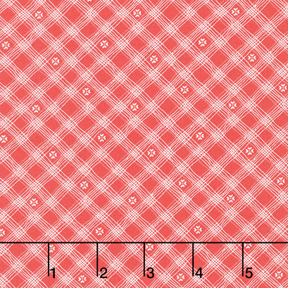 From the Heart - Plaid Red Yardage