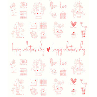 From the Heart - Valentine's Cream Panel