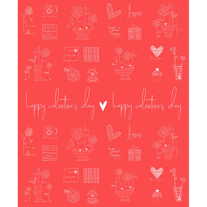 From the Heart - Valentine's Red Panel
