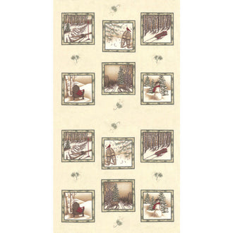 Frosted Flannels - Ivory Panel