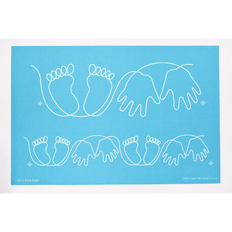 Full Line Stencil - Baby Hands and Feet