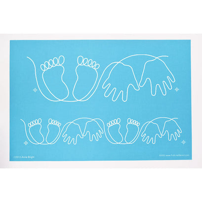 Full Line Stencil - Baby Hands and Feet