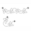 Full Line Stencil - Butterfly Border with Corner 2" Width