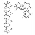 Full Line Stencil - Elegant Stars