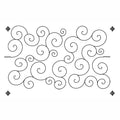 Full Line Stencil - Swirls & Curls Stencil