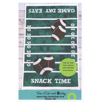 Game Day Center Piece and Beverage Coasters Pattern