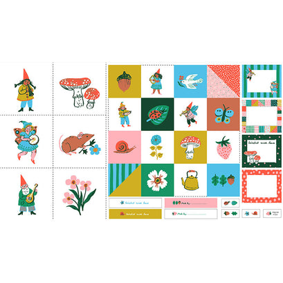 Garden Jubilee - Blocks White Panel