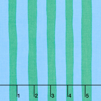 Garden Jubilee - Stripe Blue Yardage