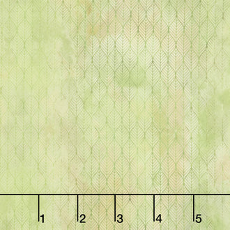 Garden of Dreams - Ogee Leaf Green Digitally Printed Yardage