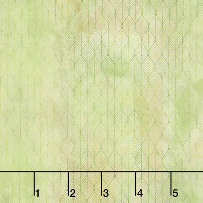 Garden of Dreams - Ogee Leaf Green Digitally Printed Yardage