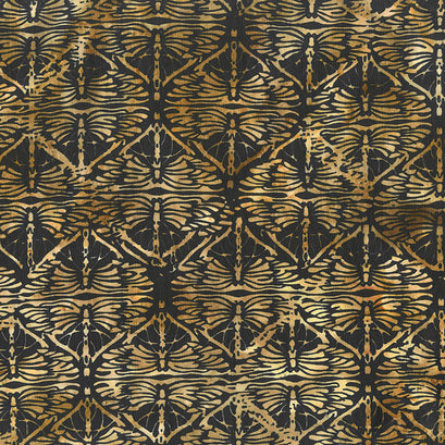 Gatsby Batiks - Dragonfly Square Wheat Yardage