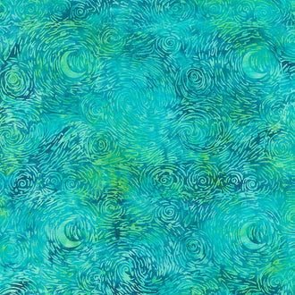 Gemstones Batiks - Starry Night Cool Waters Yardage