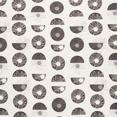 Geo Florals - Flower Society White Yardage