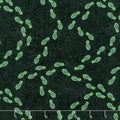 Ghostly Glow Town - Footprints Black Glow in the Dark Yardage