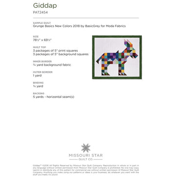 Giddap Quilt Pattern by Missouri Star