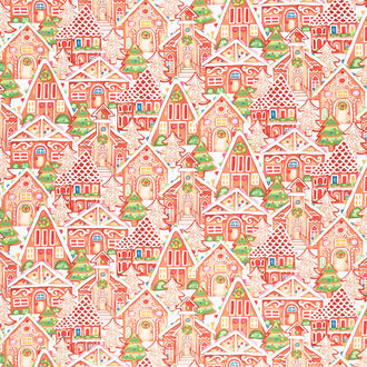Gingerbread Factory - Gingerbread Houses Tan Yardage