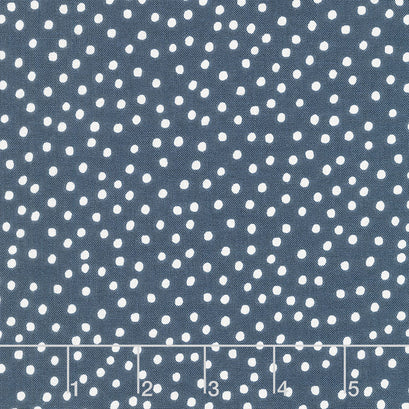 Gingham Foundry - Dots Navy Yardage