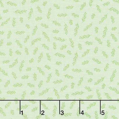 Gingham Gardens - Stems Green Yardage