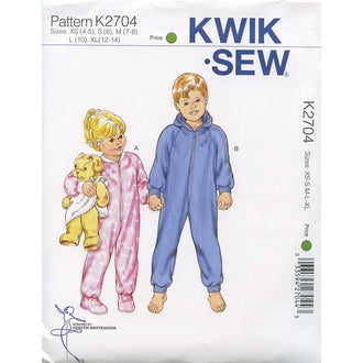 Girls'/Boys' Raglan Sleeve Sleeper and Jumpsuit Pattern