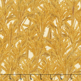 Giving Thanks - Wheat Harvest Metallic Yardage