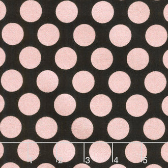 Glam Girl - Dots Black Metallic Yardage