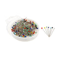 Glass Head Pins, Multi Colors