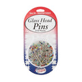 Glass Head Pins, Multi Colors