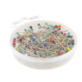 Glass Head Pins, Multi Colors