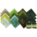 Glorious Green Batik Solids Fat Quarter Bundle