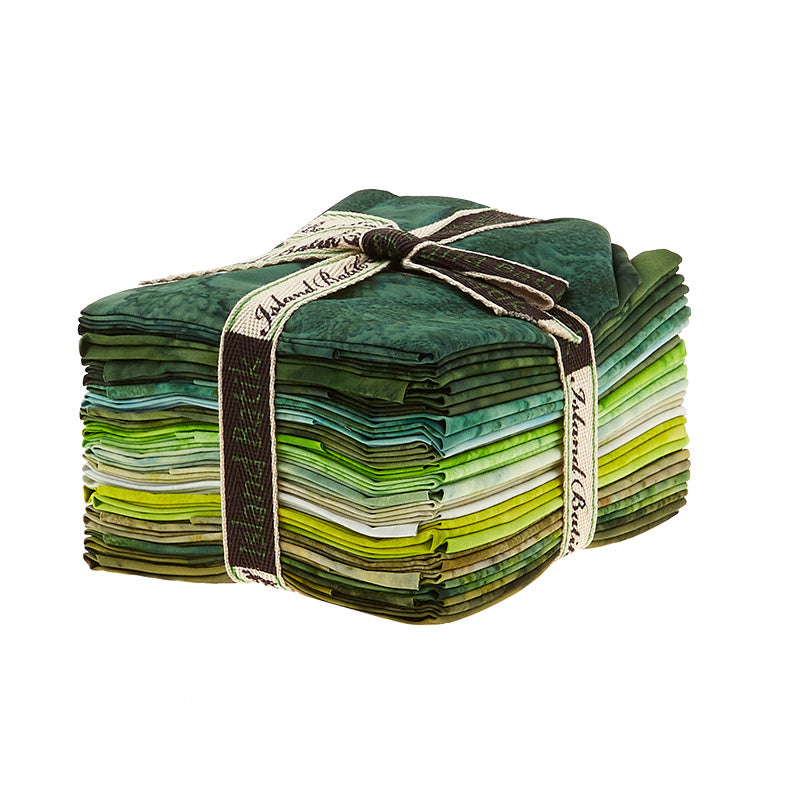 Glorious Green Batik Solids Fat Quarter Bundle Alternative View #1