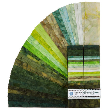 Glorious Green Batik Solids Strips Primary Image