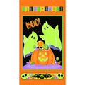 Glow Ghosts - Ghosts and Pumpkin Orange Glow in the Dark Panel