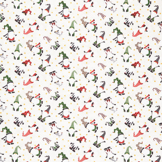 Gnome-antics - Gnome Toss Light Gray Yardage