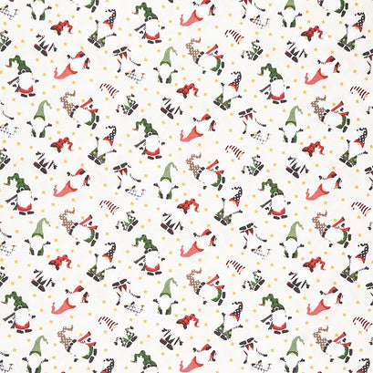 Gnome-antics - Gnome Toss Light Gray Yardage