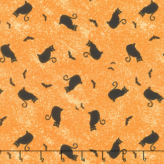 Gnome-ster Mash - Cat Toss Orange Yardage