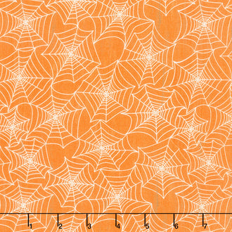 Gnome-ster Mash - Spiderwebs Orange Yardage