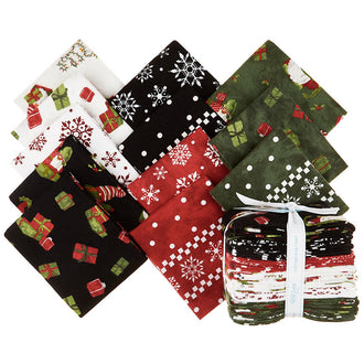Gnome for Christmas Flannel Fat Quarter Bundle