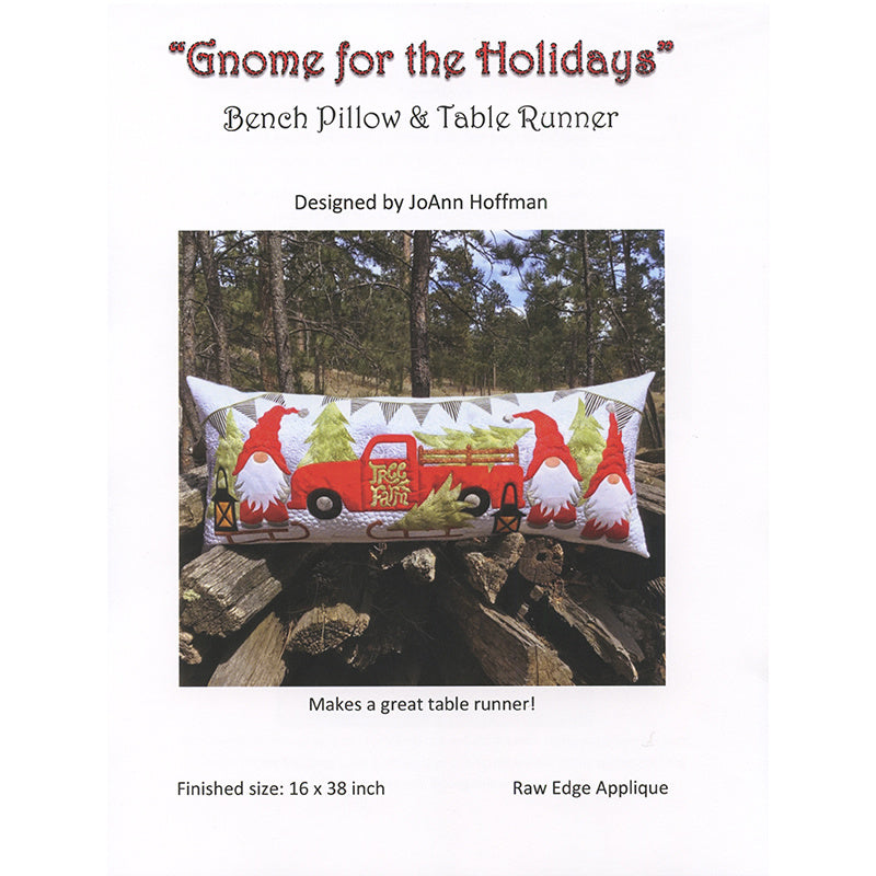 Gnome for the Holidays Bench Pillow Pattern Primary Image