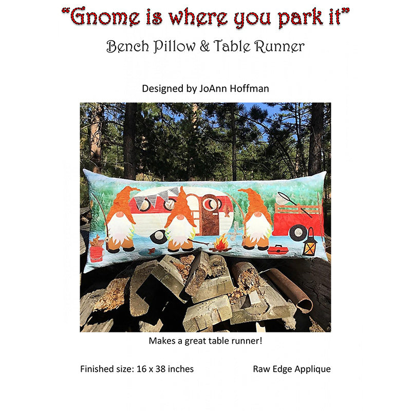 Gnome Is Where You Park It Bench Pillow Pattern Primary Image