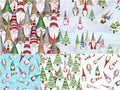Gnoming Through the Snow 5 Easy Pieces Fat Quarter Bundle Alternative View #2